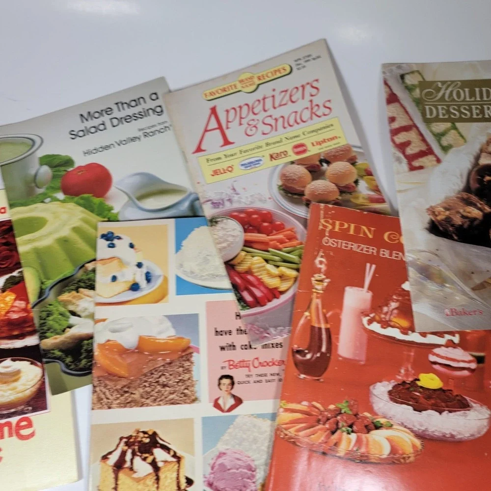 Vintage Cookbook‎ Lot of 6 Osterizer Jello Betty Crocker Hidden Valley Ranch